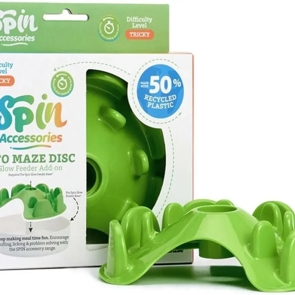 New Pet Dream House Spin Accessories UFO Maze Disc Slow Feeder Add-on